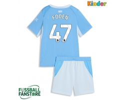 Manchester City Phil Foden #47 Replik Heimtrikot Kinder 2026-27 Kurzarm (+ Kurze Hosen)